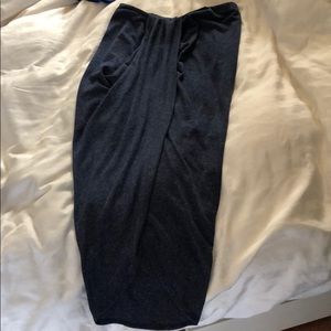 Cotton dress high low with slit